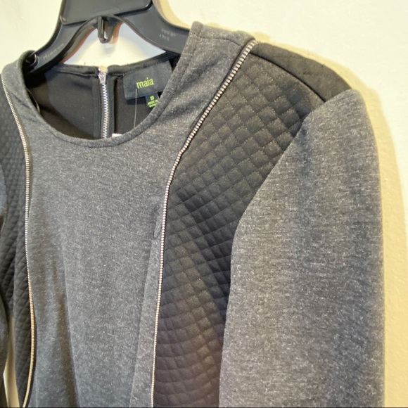 Maia Gray & Black Color Block Dress Size 10 - Picture 6 of 16